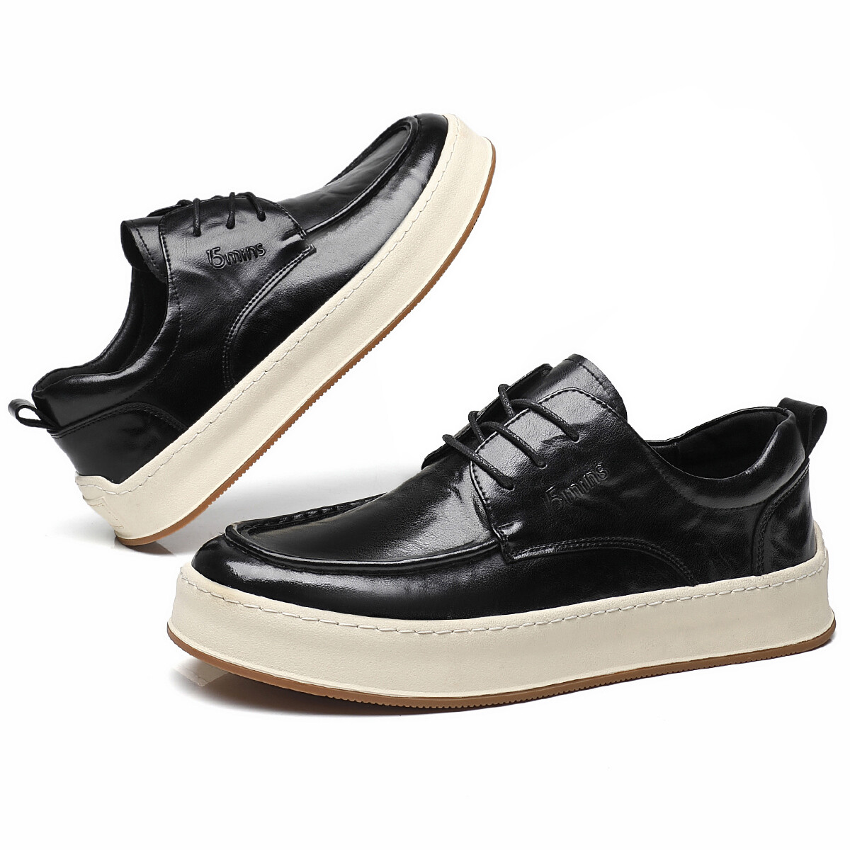 Туфли мужские Men"s Casual Men Low-Top 15 Mins, коричневый — фото 3