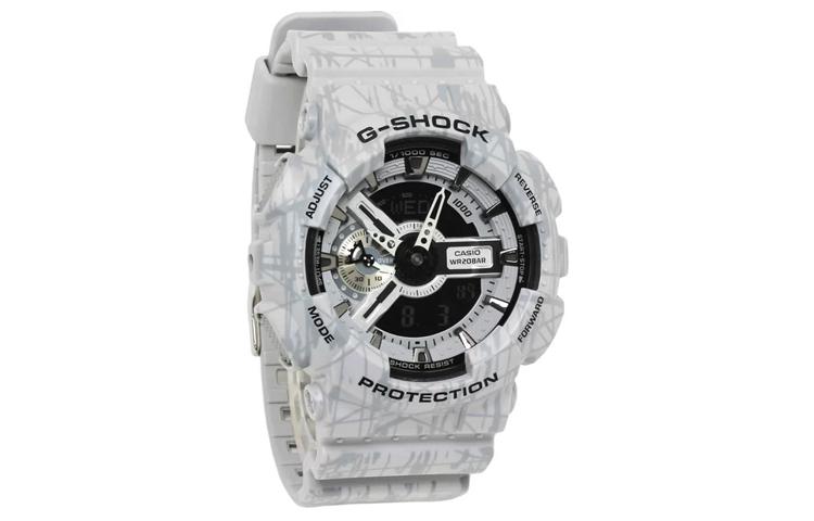 

Касио GA-110SL-8 Мужские часы Black с жидкокристаллическим/аналоговым двойным дисплеем