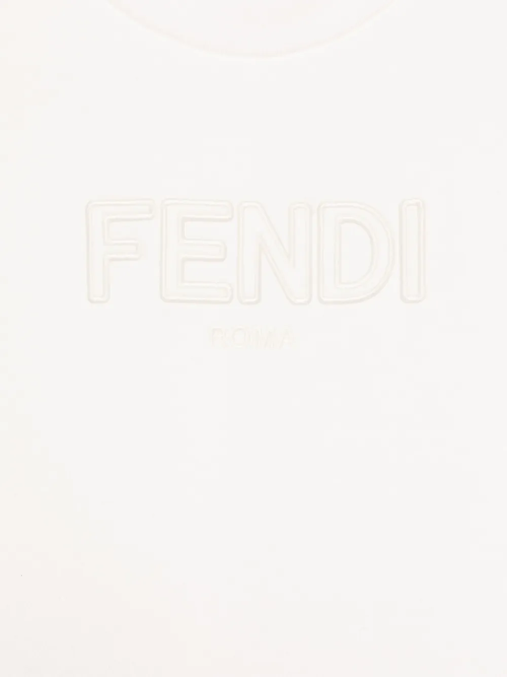 Толстовка с вышитым логотипом FENDI KIDS, белый — фото 3