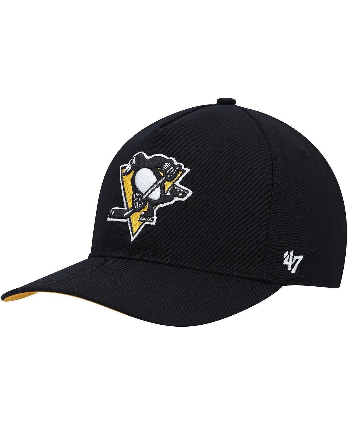 

Мужская черная кепка Pittsburgh Penguins Primary Hitch Snapback '47 Brand