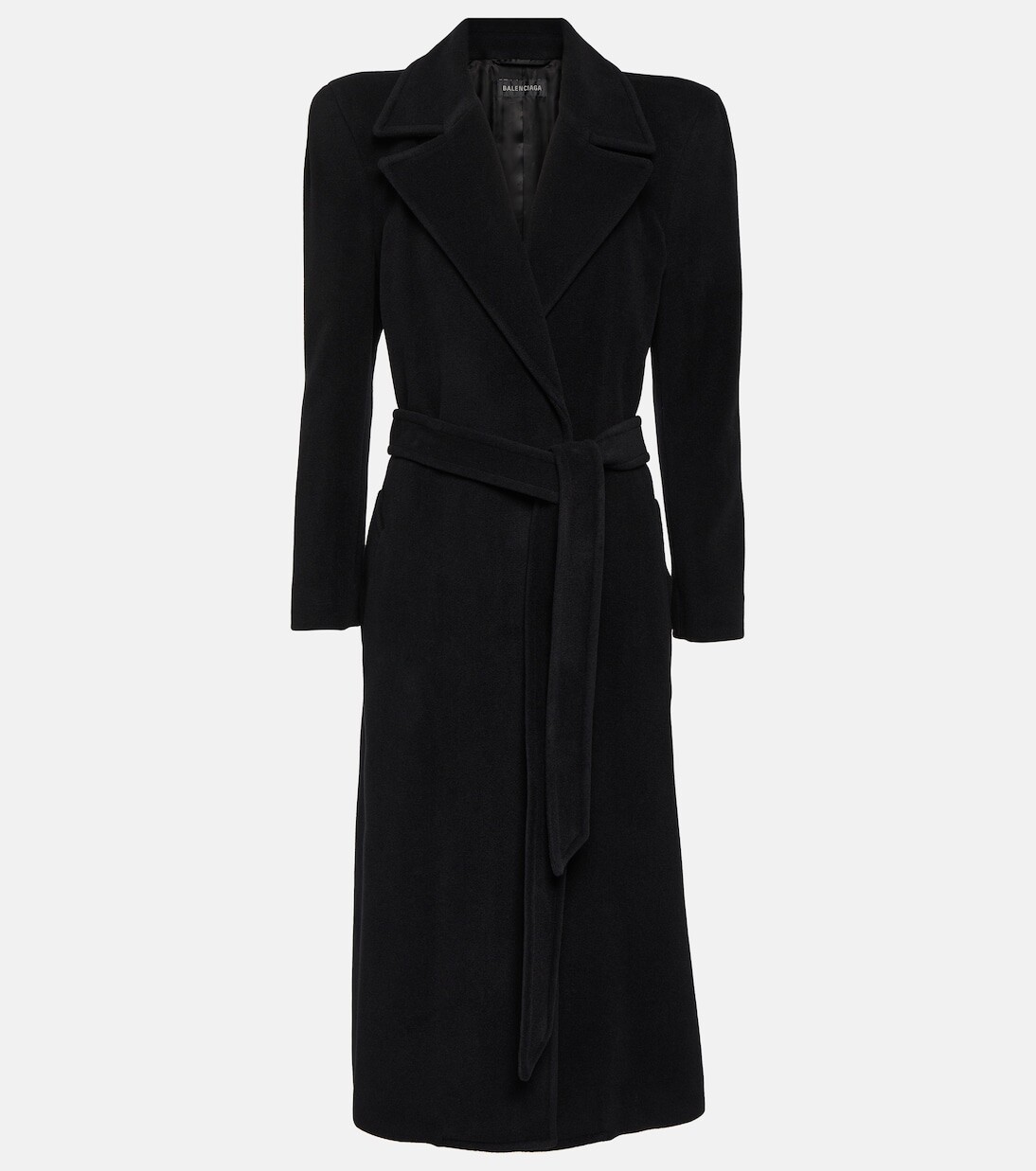 

Пальто из кашемира и шерсти Balenciaga, черный