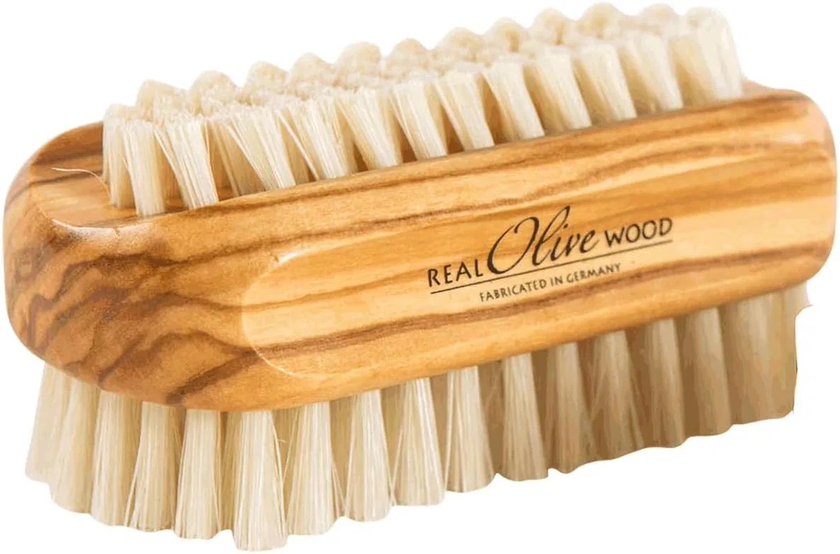 Щетка для ногтей с натуральной щетиной из оливкового дерева (9 см x 4.5 см) Holz-Leute