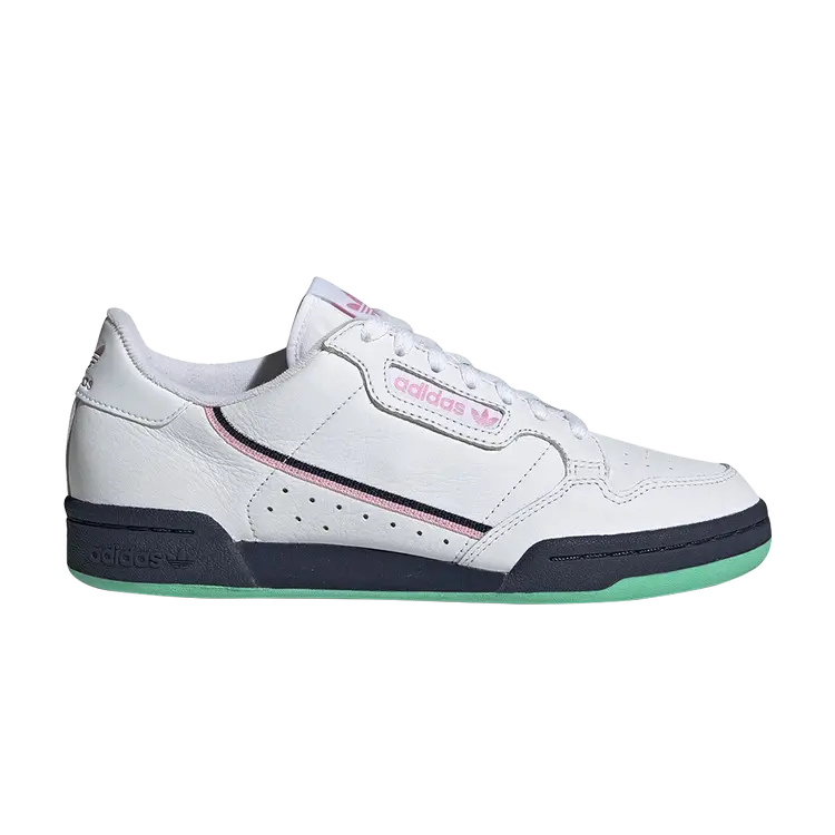 Кроссовки Adidas Wmns Continental 80 'White Navy Pink', белый