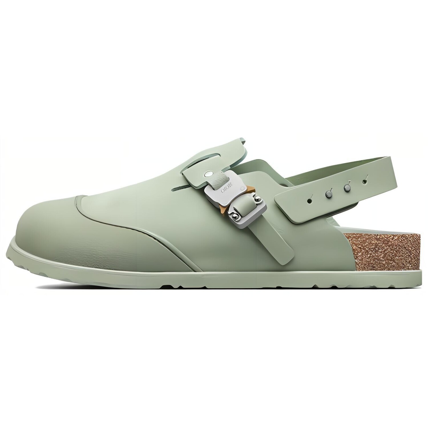 

Туфли-мулы Tokio из телячьей кожи пастельного зеленого цвета от Birkenstock Dior