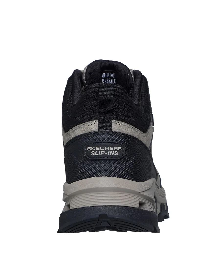 Мужские водонепроницаемые ботинки свободного кроя Glide-Step Randell - Brecken от Finish Line Skechers, cement, черный — фото 4