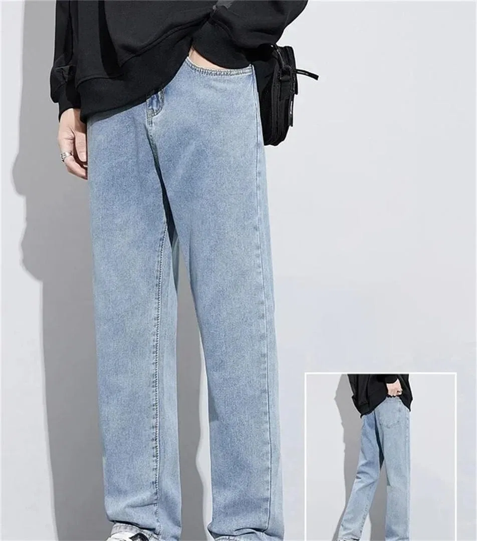 Джинсы свободные Men's Baggy Jeans, голубой — фото 2