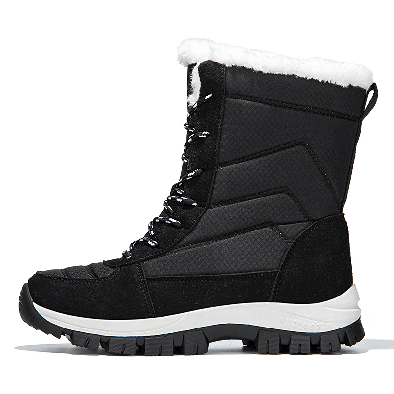 

MUSNODO Термостойкие противоскользящие утепленные унисекс-снегоботы Black, цвет Black