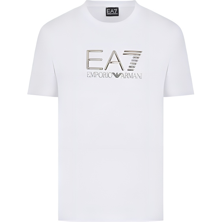 

Футболка мужская белая EA7 SS23 EMPORIO ARMANI