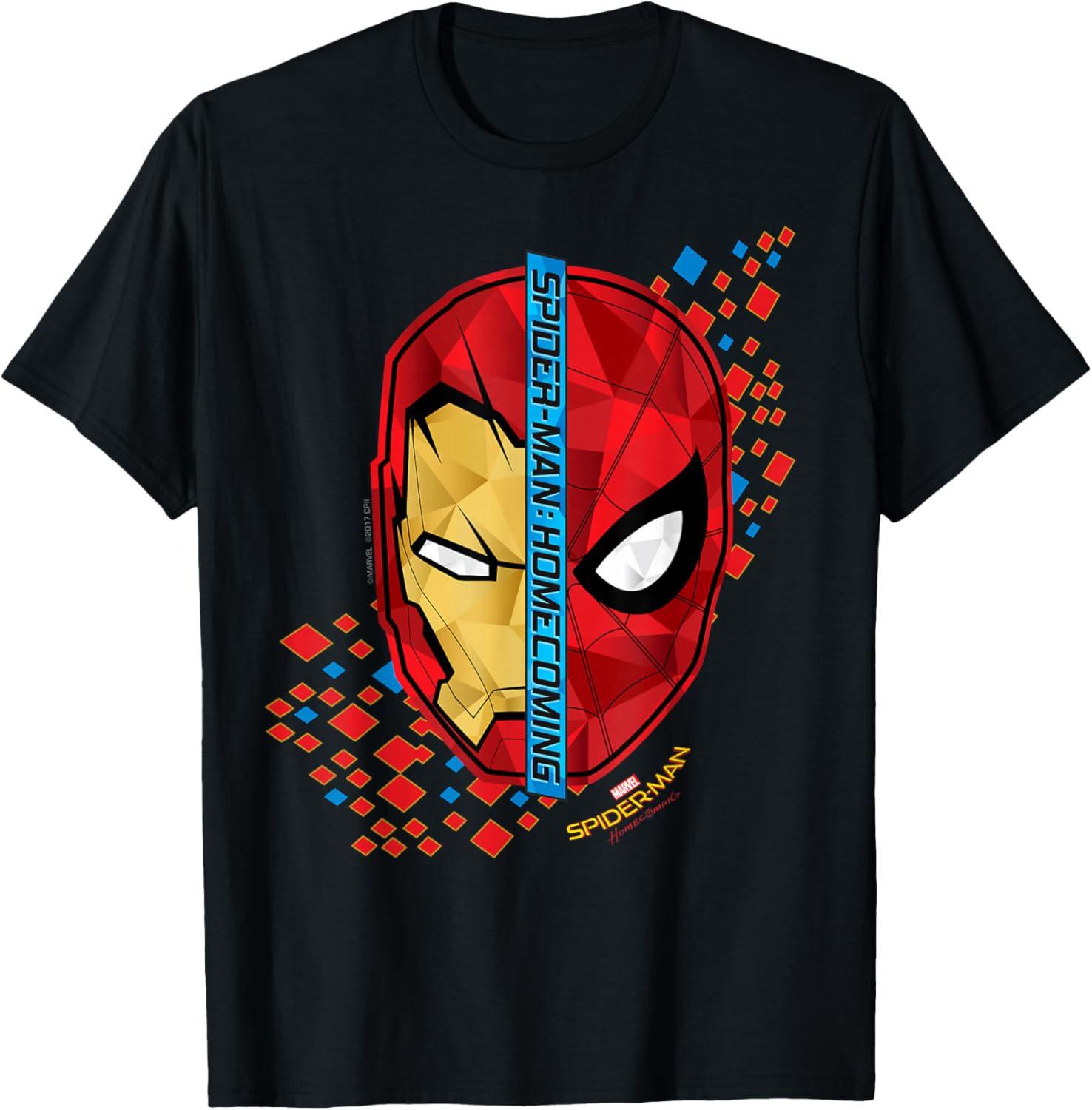 

Футболка Marvel Spider-Man Homecoming Iron Man Face To Face, черная