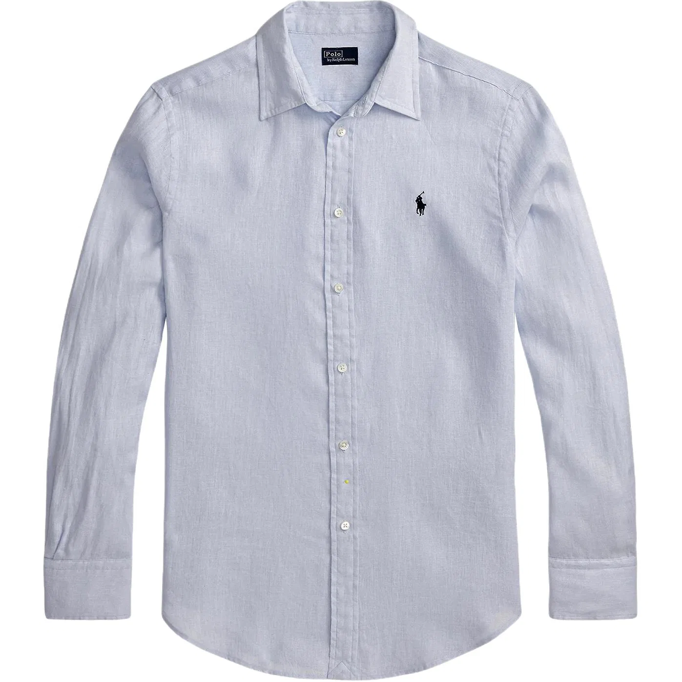 Рубашка с вышитым логотипом и закругленным низом Polo Ralph Lauren, Blue