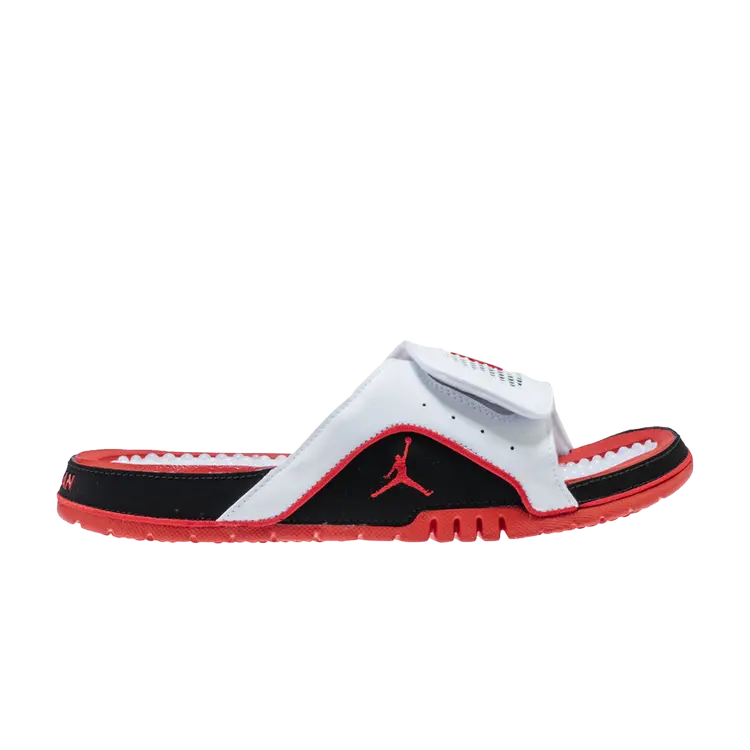 

Кроссовки Air Jordan Jordan Hydro 4 Retro Slide 'White Fire Red', белый