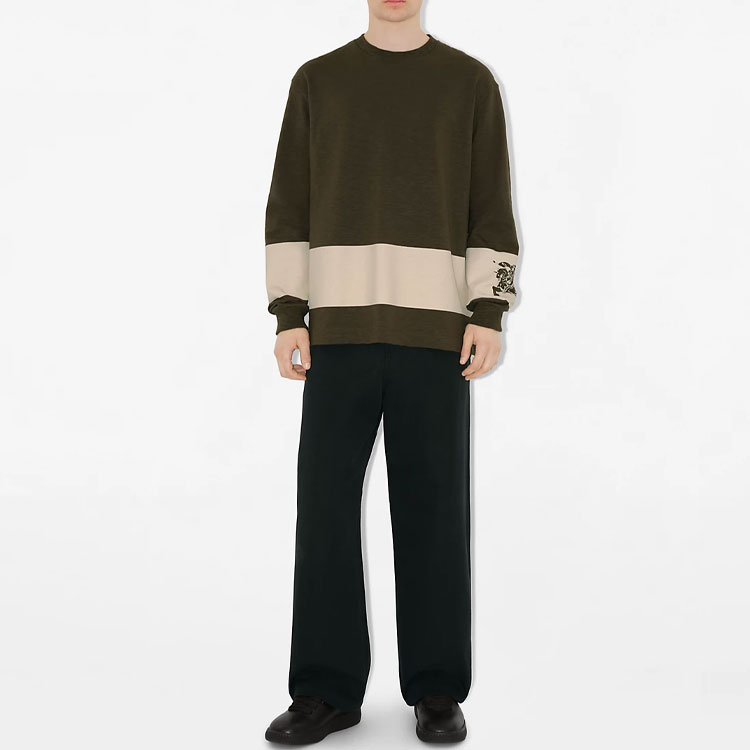 Футболка EKD Burberry с полосками, хлопок, цвет лейк — фото 3