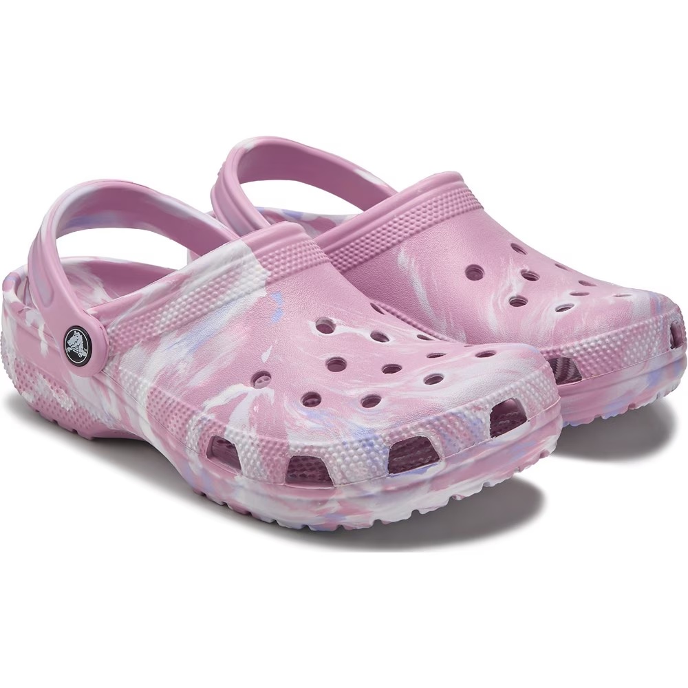 Классические мраморные сабо Crocs, hydrangea multi