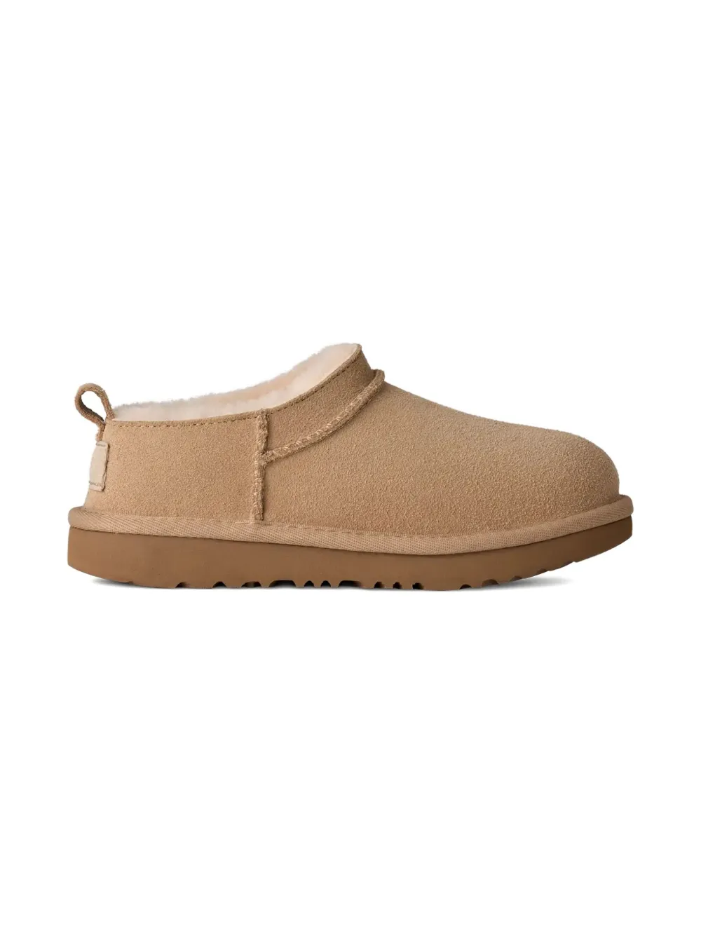 Классические тапочки из микрозамши UGG Kids, коричневый — фото 2