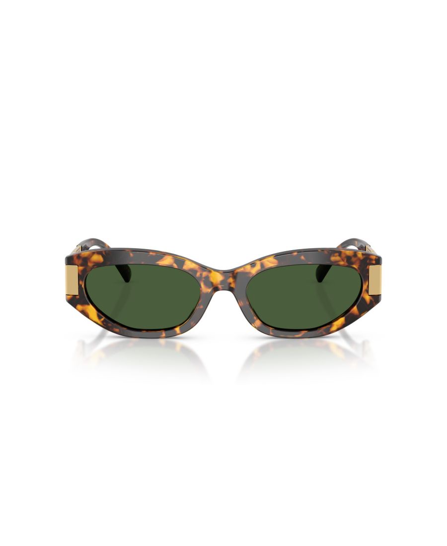 Женские солнцезащитные очки кошачий глаз, VE4501 Versace, Brown Tortoise — фото 2