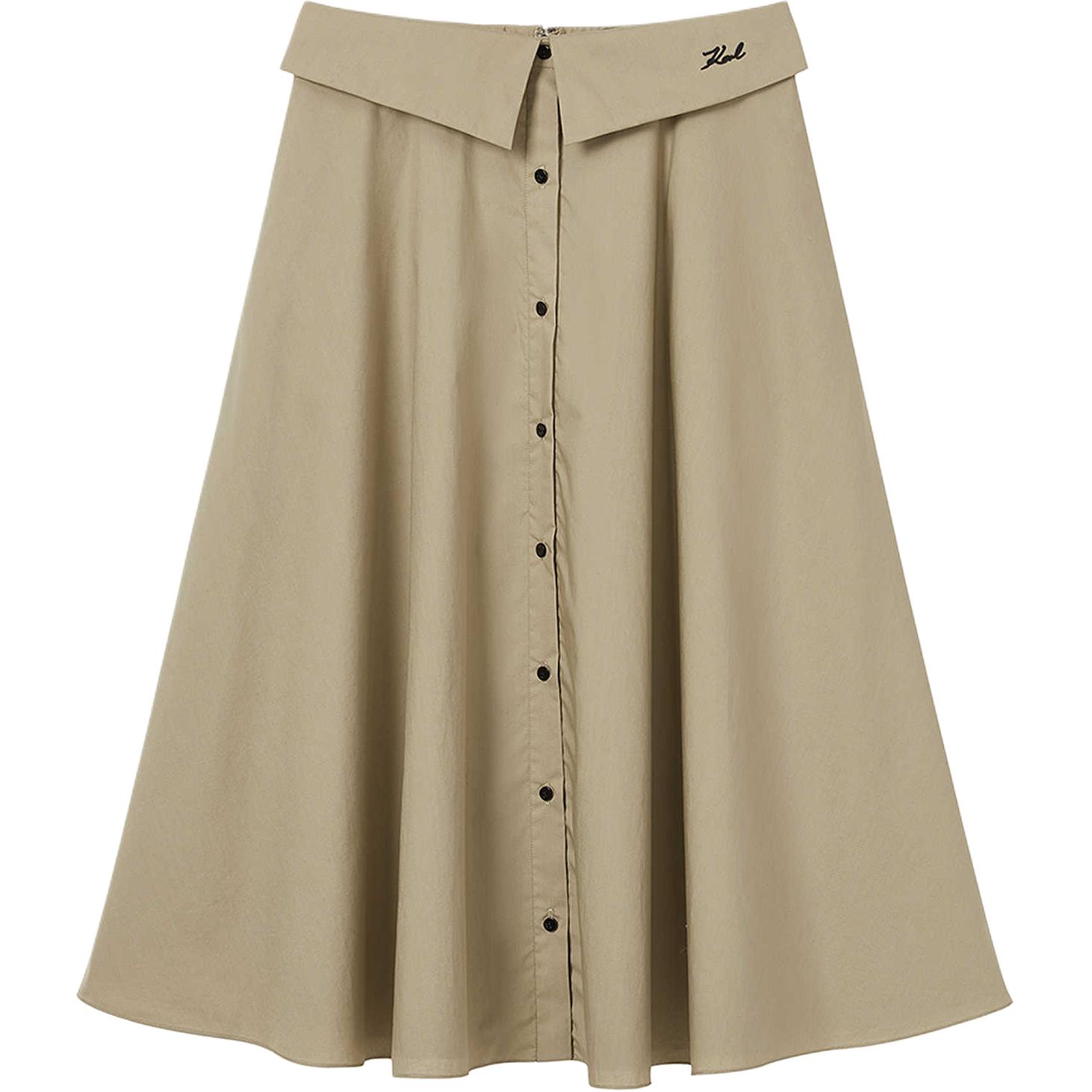 

Юбка длинная Casual Karl Lagerfeld SS25 KARL LAGERFELD / Karl Lagerfeld Jeans, хаки