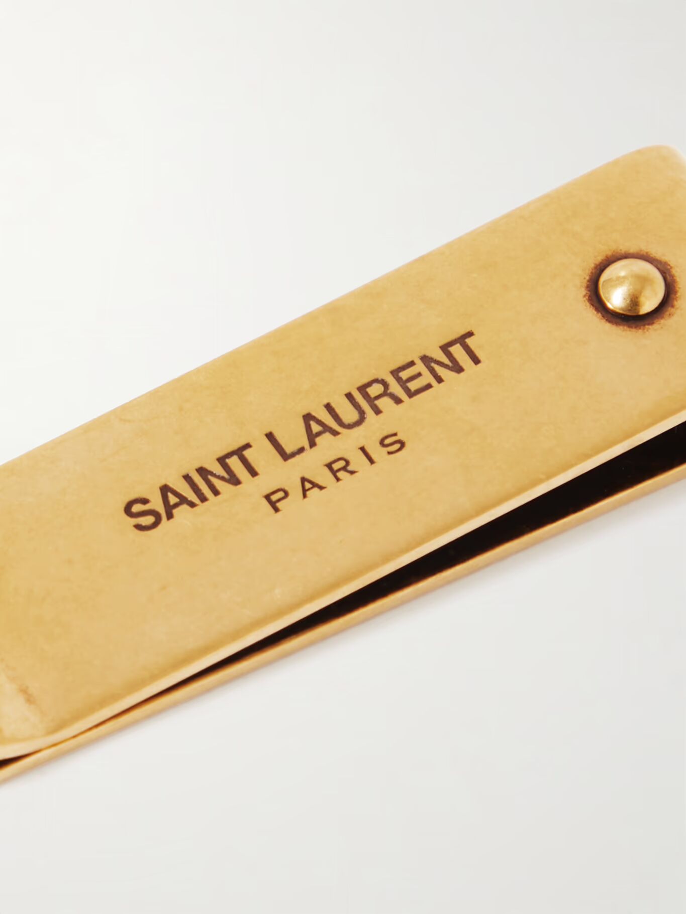 

Зажим для денег золотистого цвета SAINT LAURENT, золотой
