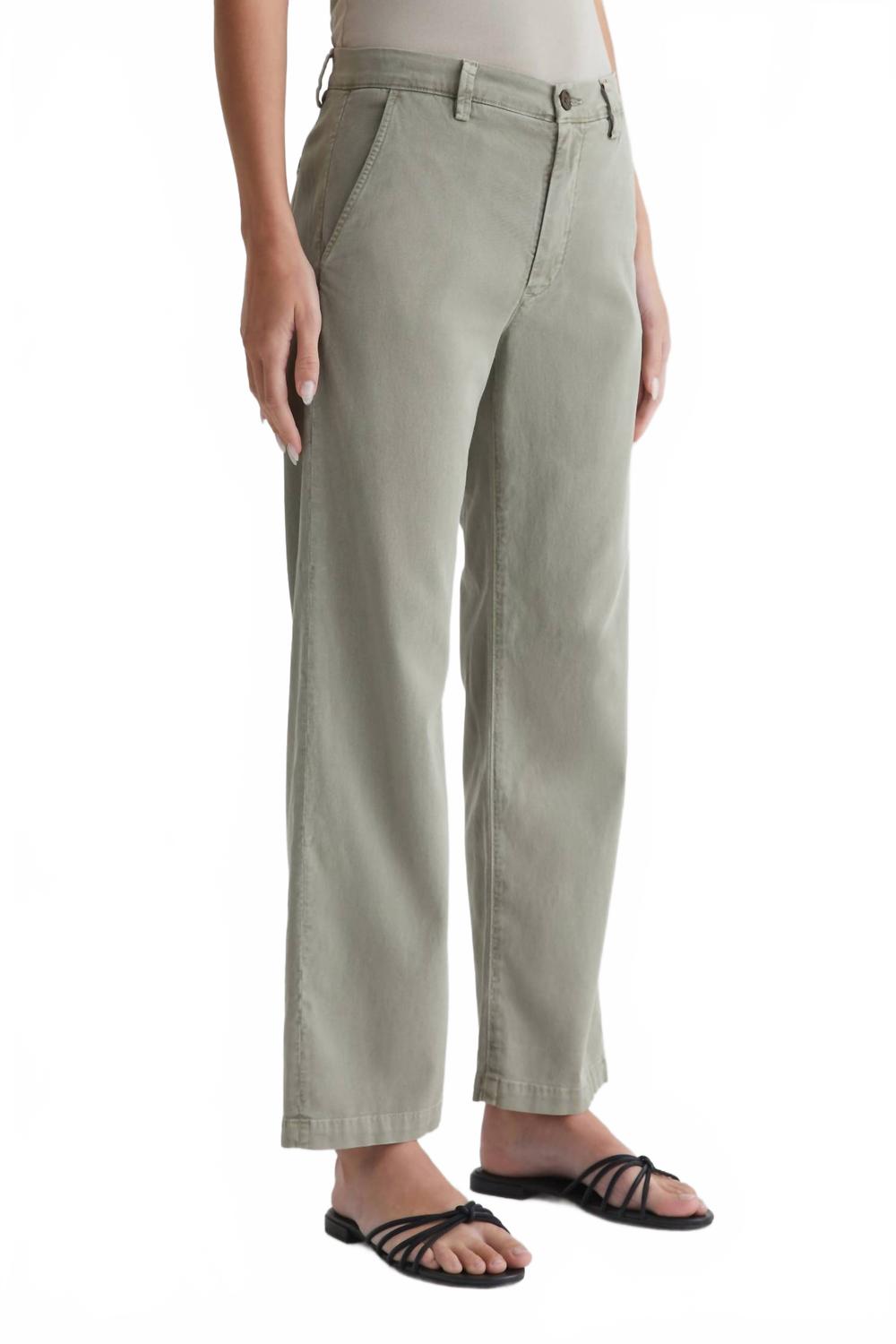 

Брюки Caden прямого кроя в цвете сушеной петрушки AG Jeans, Sulfur Dried Parsley