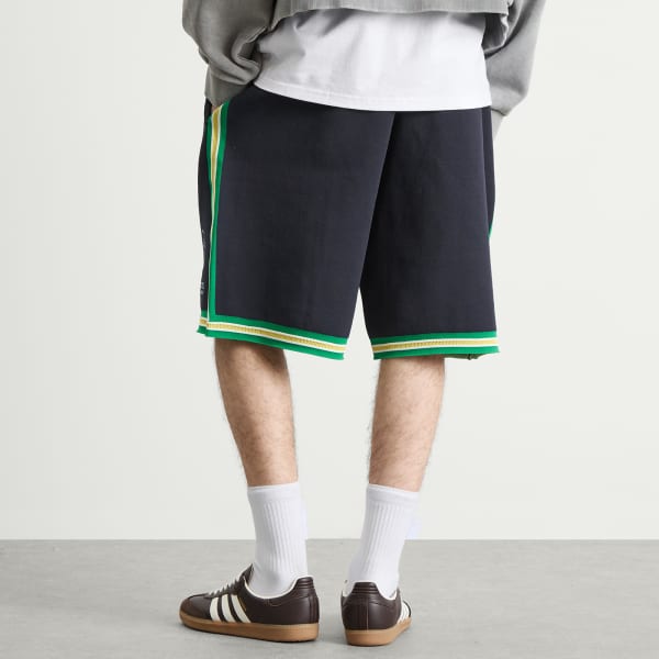 Adidas X wales bonner jabbar knit шорты, night темно-синий — фото 3