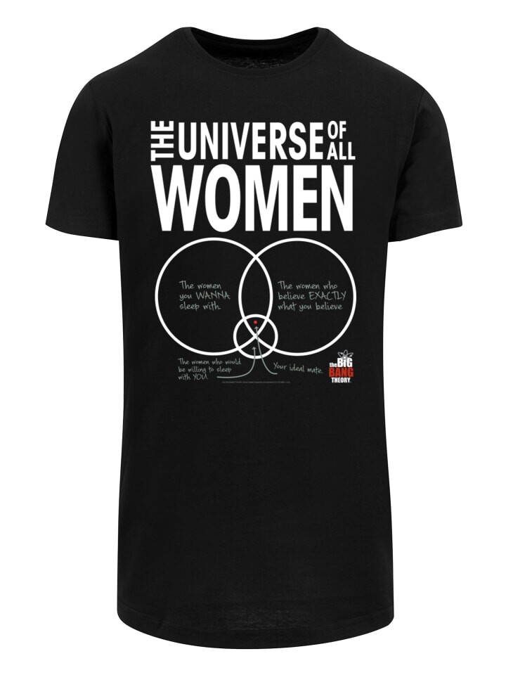 

Футболка F4NT4STIC Big Bang Theory The Universe Of All Women, черный