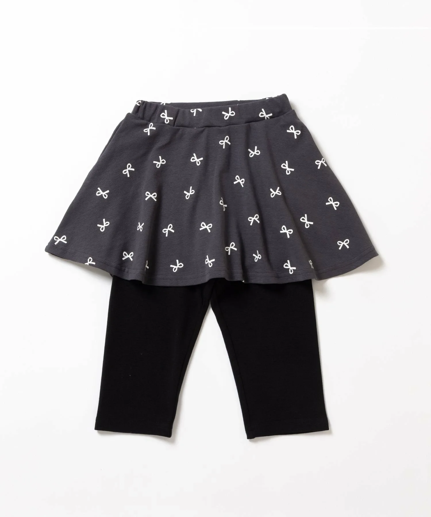 Юбка Юбки длиной 6 дюймов с принтом по всей поверхности Ever Closet, R. Charcoal (Ribbon Pattern) — фото 3