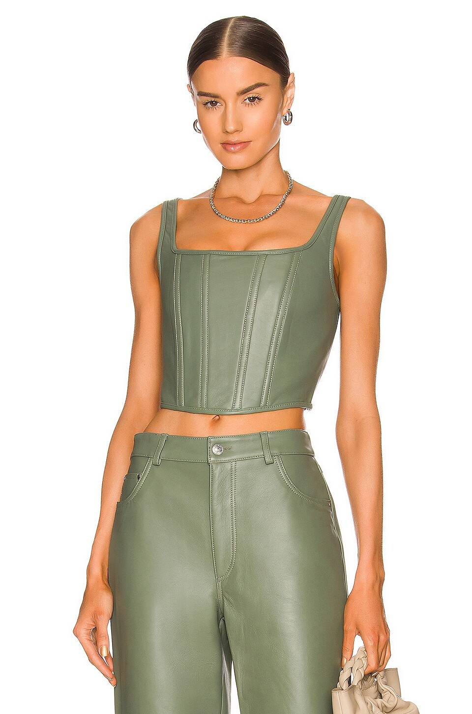 

Бюстье Ena Pelly Leather, цвет Hunter Green
