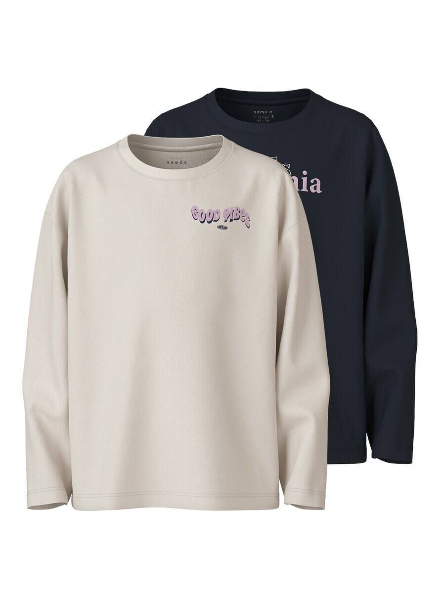 

Футболка NAME IT NKFVeen, цвет Cream/marine blue