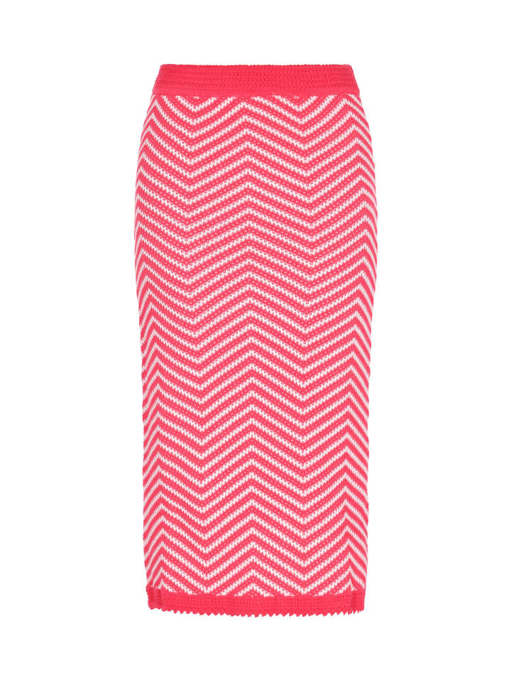

Юбка до колена IZIA, цвет fuchsia white