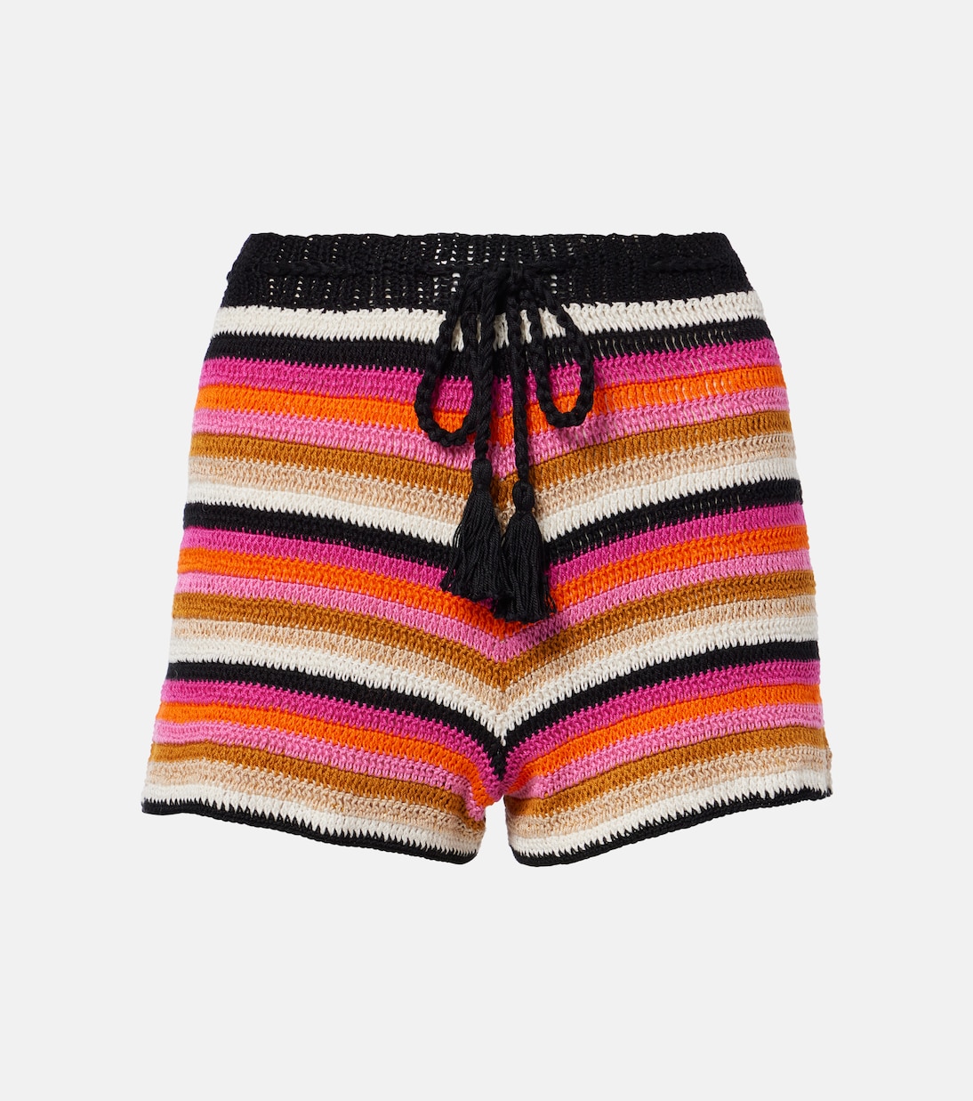 

Летние хлопковые шорты с кружевом Anna Kosturova, Multi Stripes