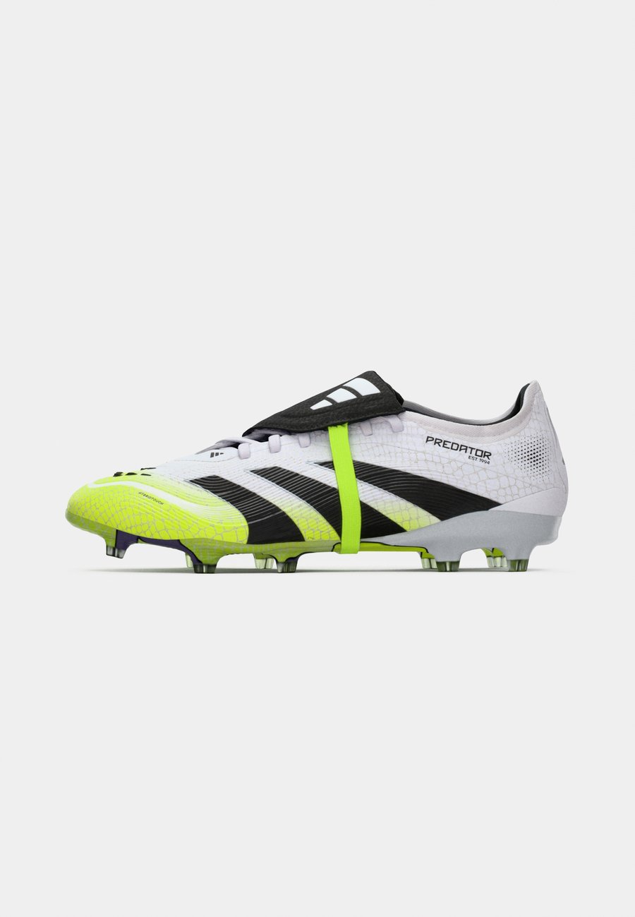 Кроссовки Adidas Performance PREDATOR PRO FOLD-OVER TONGUE FIRM GROUND FOOTBALL BOOTS, Ftwr White/Core Black/Lucid Lemon/White — фото 2