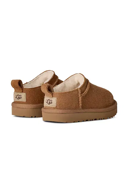 Зимние сапоги из замши Classic Micro UGG, коричневый — фото 3