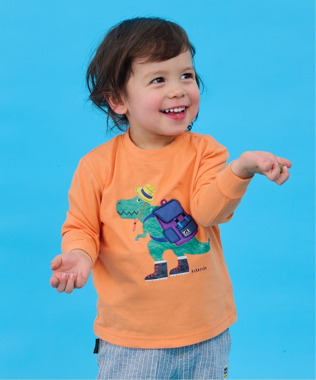 Футболка с длинными рукавами Picnicsaurus Kladskap, Orange