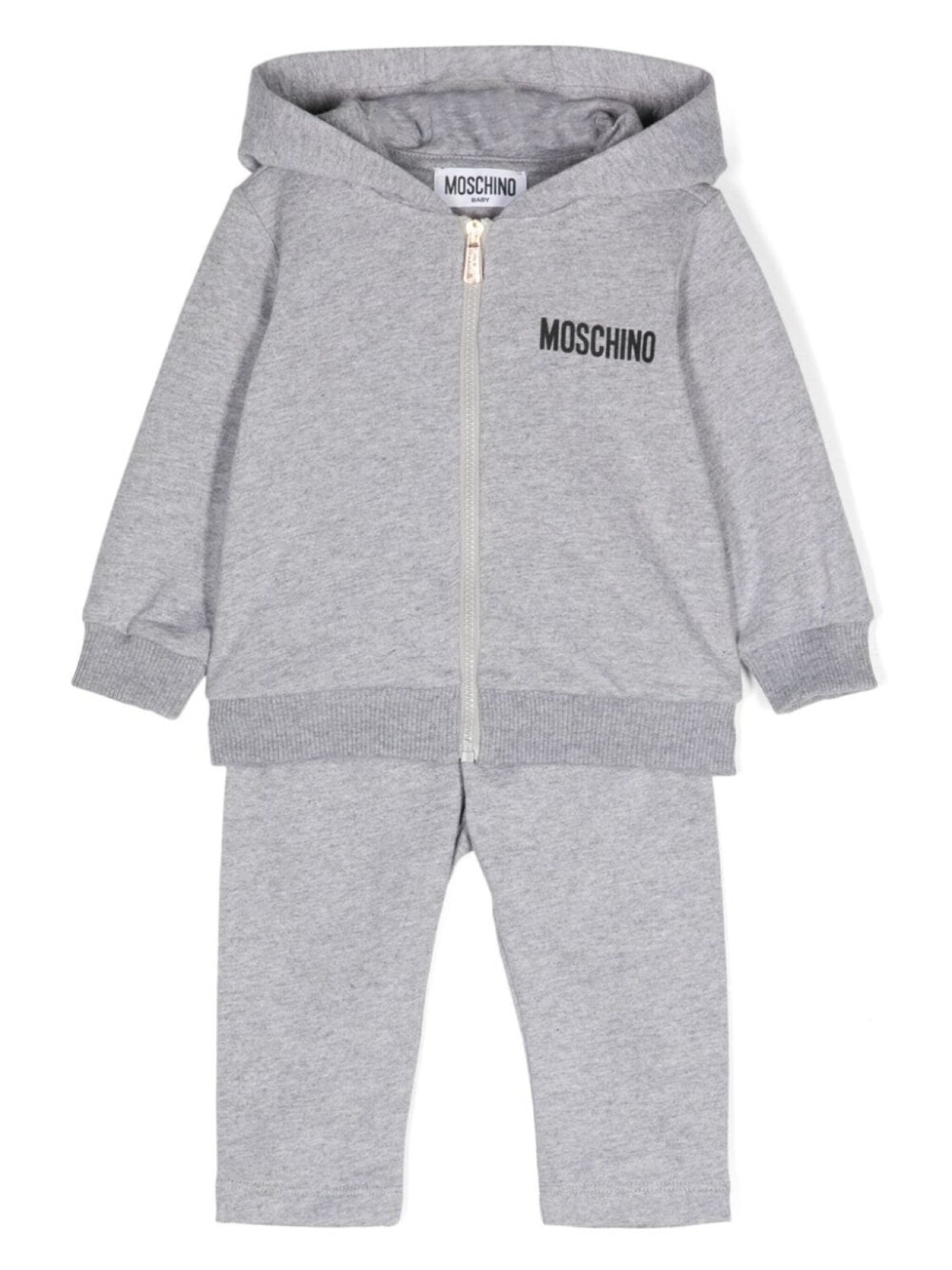 

Moschino Kids спортивный костюм с логотипом, серый