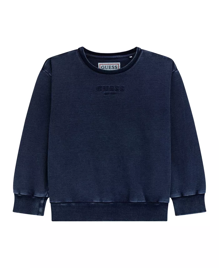 

Большой оверсайз свитшот для парней Guess, синий