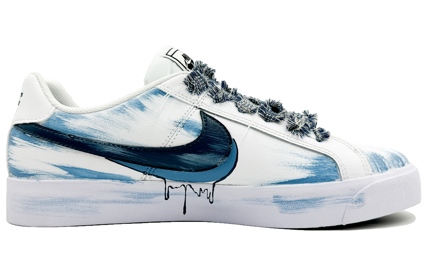 

Кроссовки Nike Court Royale Skateboarding Shoes Unisex Low-top Blue, синий/белый