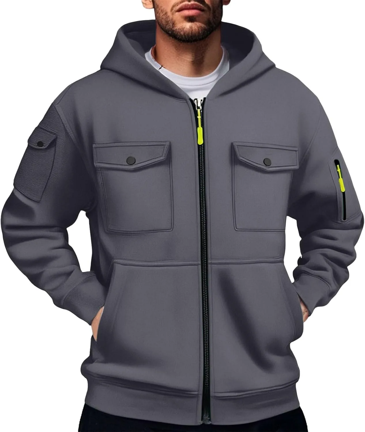 

Толстовка с капюшоном и карманами для мужчин chaktkglok