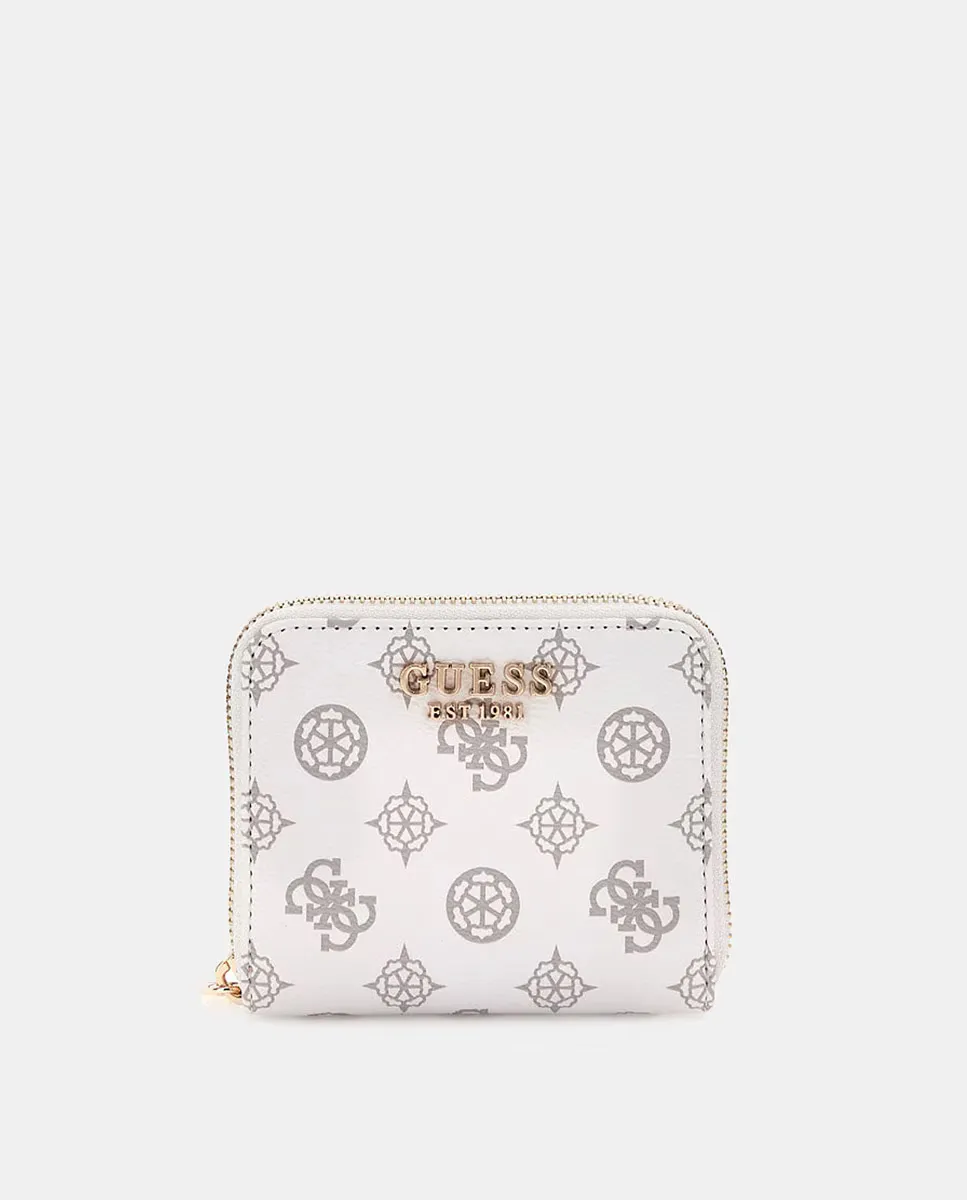 

Маленький женский кошелек на молнии Guess, белый
