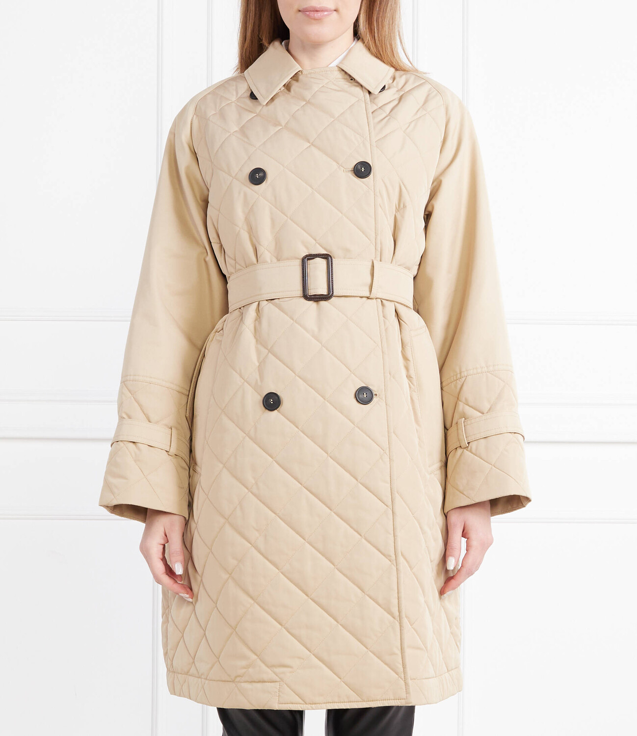 

Пальто Weekend MaxMara BEIGE - Quilted coat, бежевый