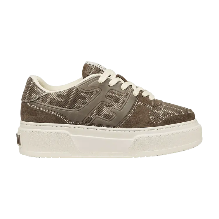 Кроссовки Fendi Wmns Match Platform 'FF Motif - Taupe', коричневый