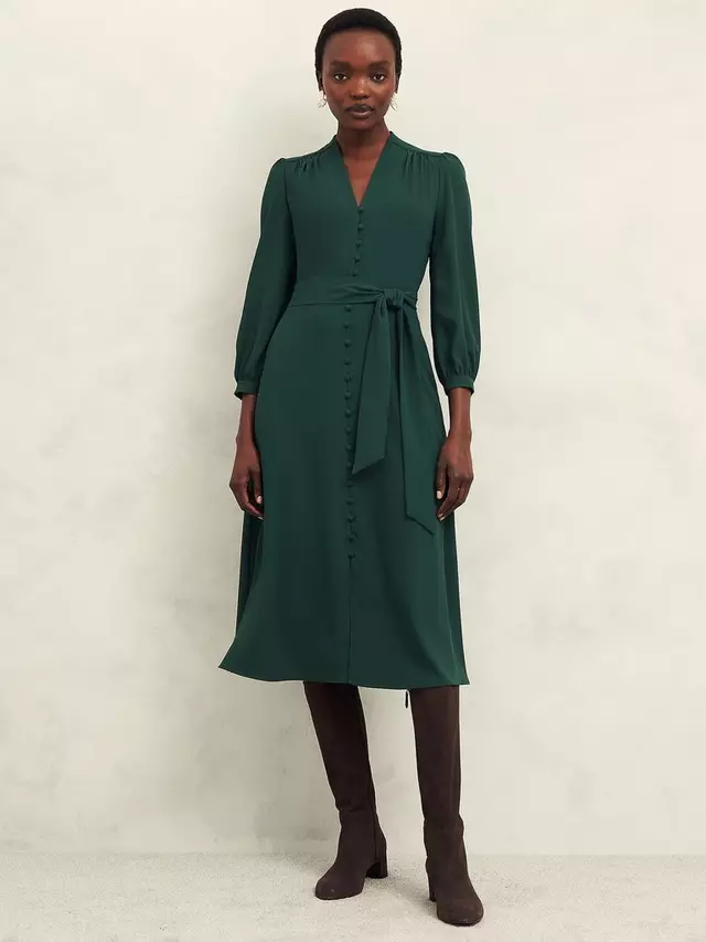 

Платье Hobbs Magnolia Belted Midi, цвет bay green