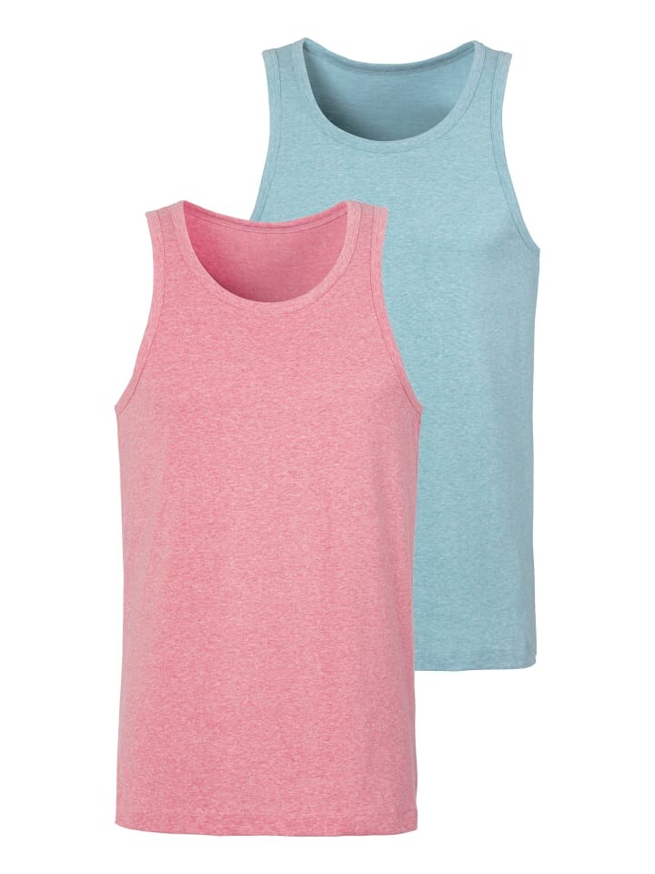 

Майка John Devin Tank, цвет rot/türkis meliert