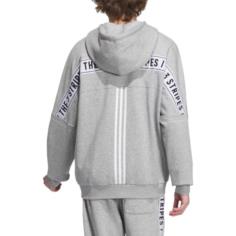 Спортивная куртка унисекс серая Adidas, серый — фото 3