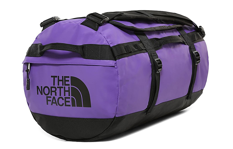 

THE NORTH FACE Дорожная сумка из нейлоновой ткани с брезентовым покрытием, 50 л, унисекс, фиолетовая
