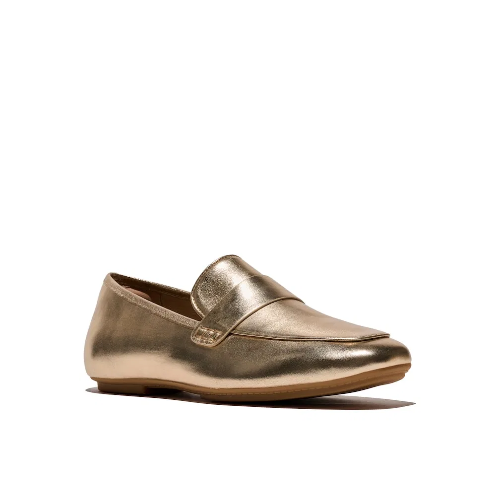 Мужские лоферы Delicato из мягкой металлической кожи Platino от Fitflop — фото 3