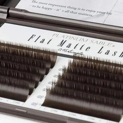 Ресницы Miss eye d'or Flat Matte Lash Dark Mocha J Curl 0.15 мм 8 мм Miss Eye D’Or — фото 3
