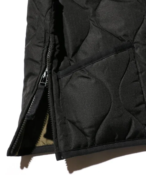 Детская куртка-жилет TAION MILITARY ZIP VNECK DOWN VEST, 800FP пух, бежевый — фото 3