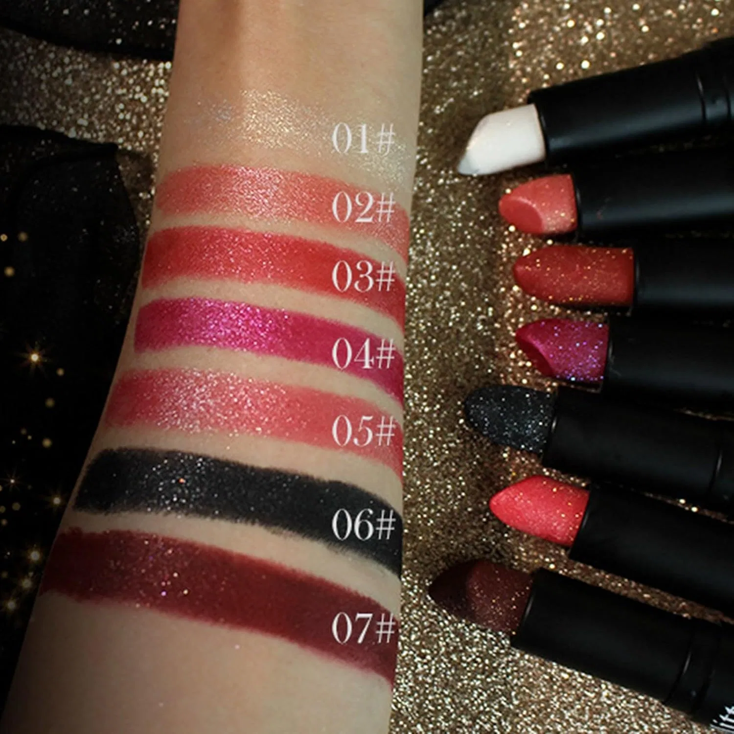 Матовая помада Stayon Balm Rouge Lipstick, ярко-розовый Generic — фото 3