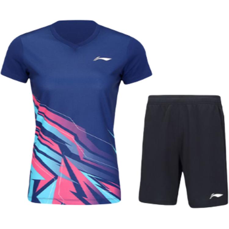 

LINING Бадминтон серия повседневный костюм Women's Dark Purple Blue