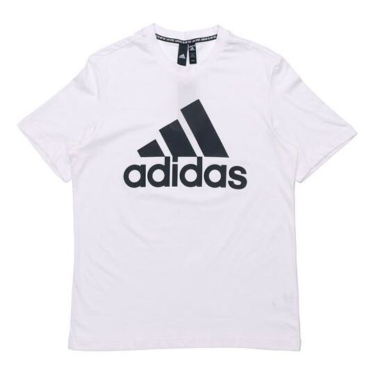 

Футболка классические с логотипом напечатанные мужские Adidas, белый