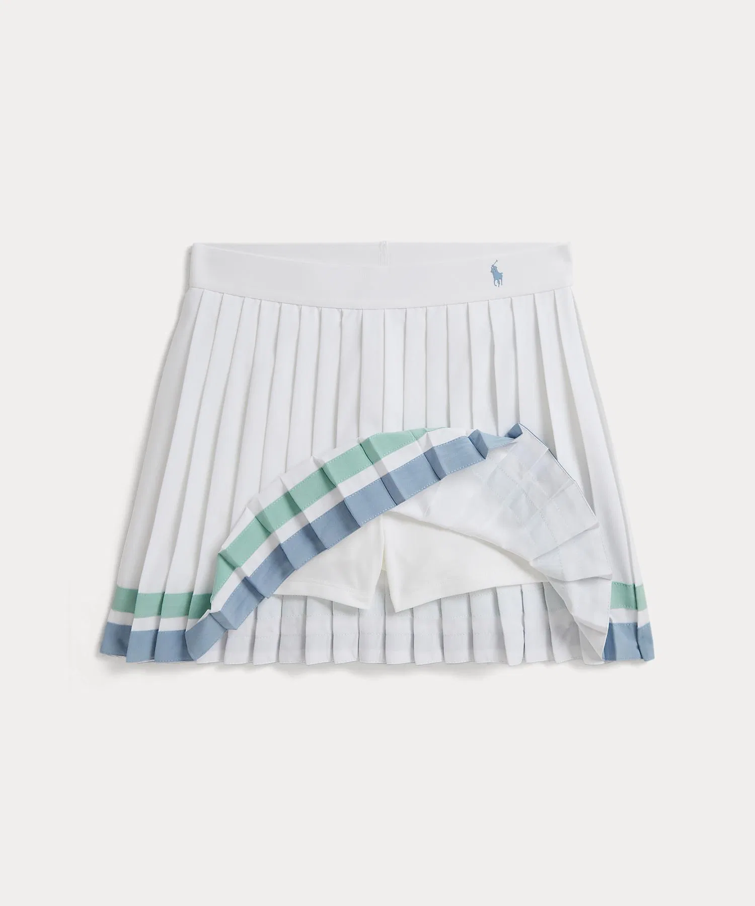 Детская юбка-скорт в полоску POLO RALPH LAUREN CHILDRENSWEAR белая — фото 3